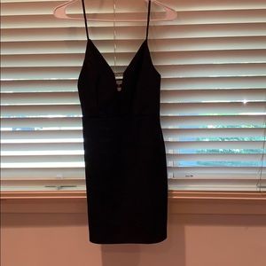 Slim fit black dress